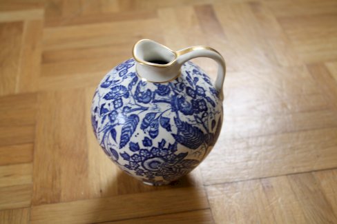 Vase mit Muster blau  - Greefuu